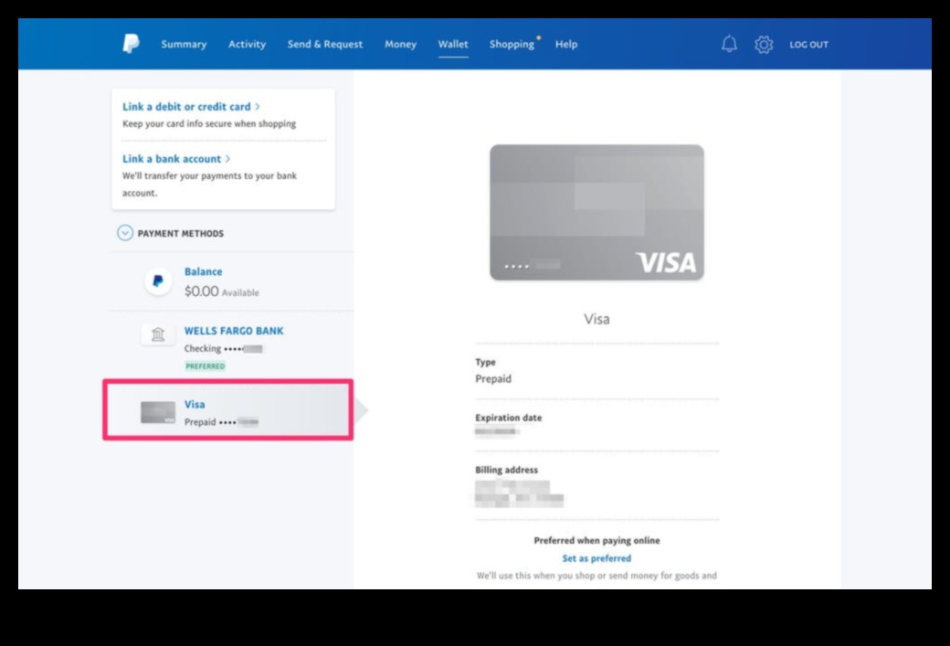 can i use a visa gift card on paypal